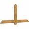 Ekena Millwork Eugene Rough Sawn Timber Gable Bracket, Western Red Cedar, 60"W x 27"H x 2"D x 4"F, 11/12 Pitch GBW060X27X0204EUG00RWR - alternate 2